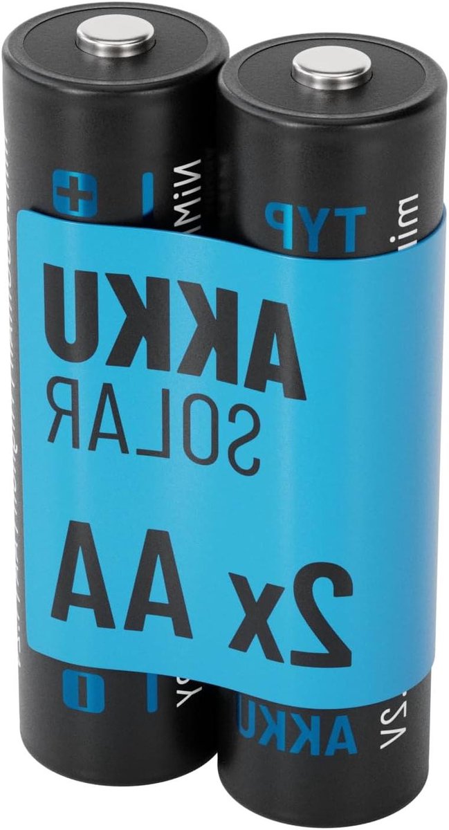 Oplaadbare AA Batterijen - Zonne-energie Batterijen - Verlichting Buiten - Lage Zelfontlading - 800 mAh - Niet Van Toepassing