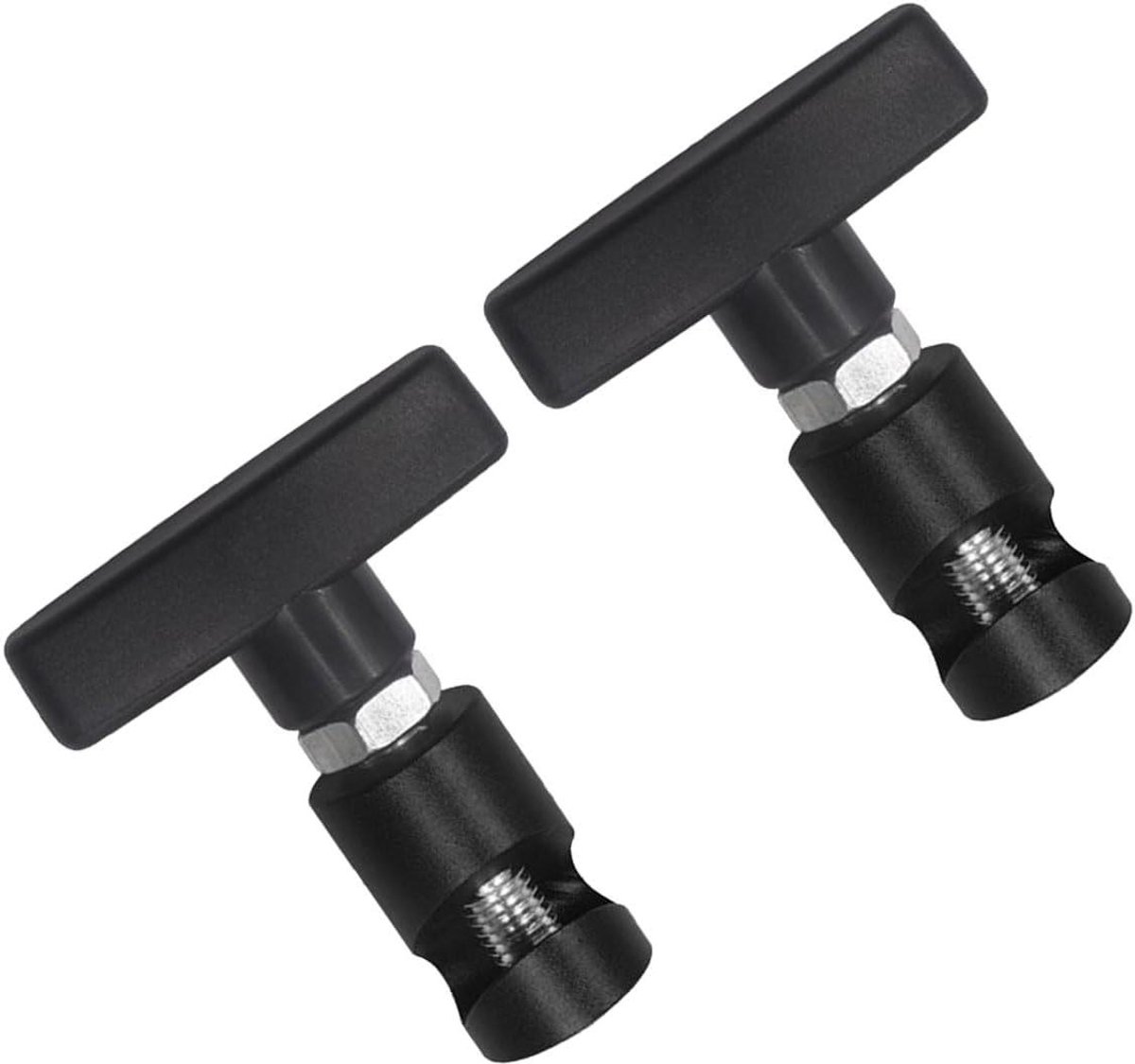 Hefsteunklem - Motorkaphouder - Veiligheid - Verstelbare borgmoeren - 8.2 cm spoed - Zwart