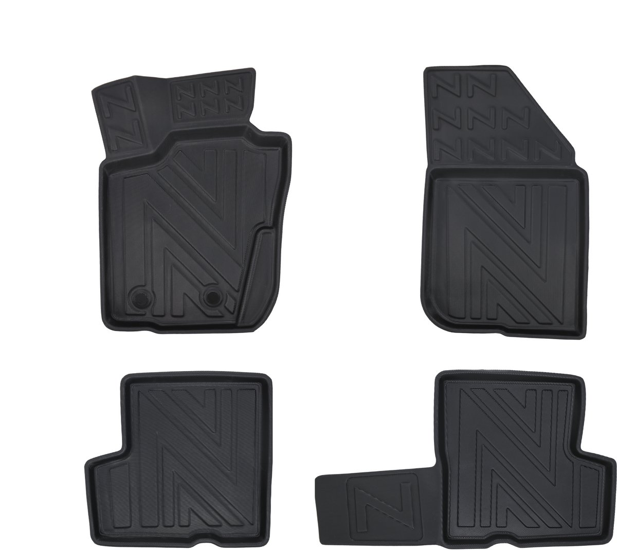 Rubbermatten Dacia Duster 2010-2017 (complete set) - Premium carbonlook