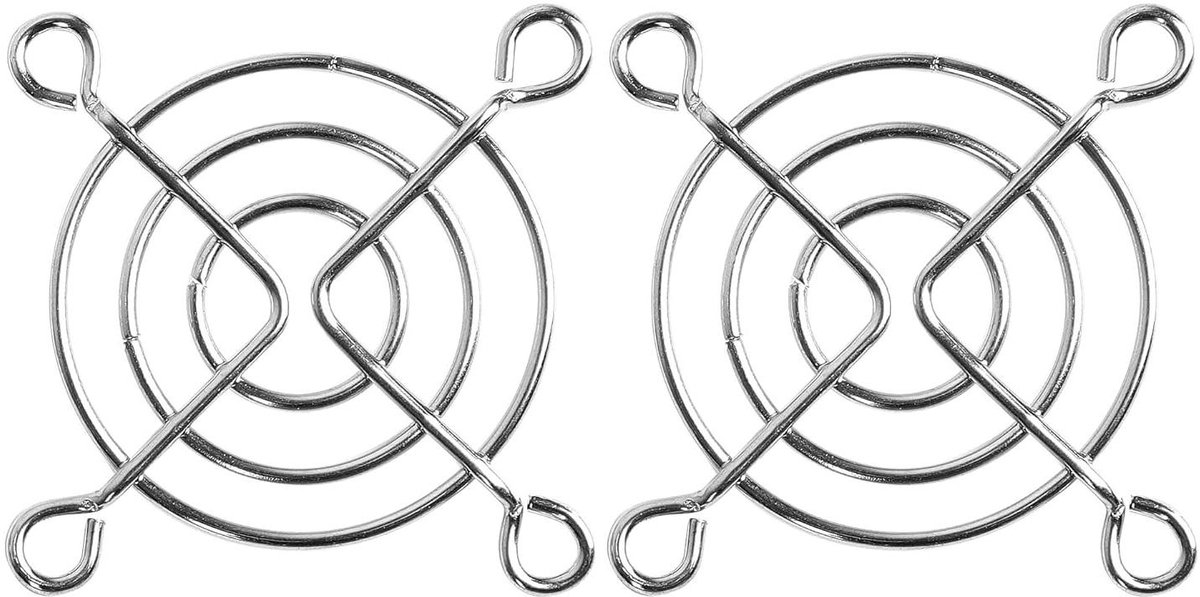 Ventilator rooster - Vingerbescherming grill - Computer koeling - Metaal draad - 40 mm - Zwart