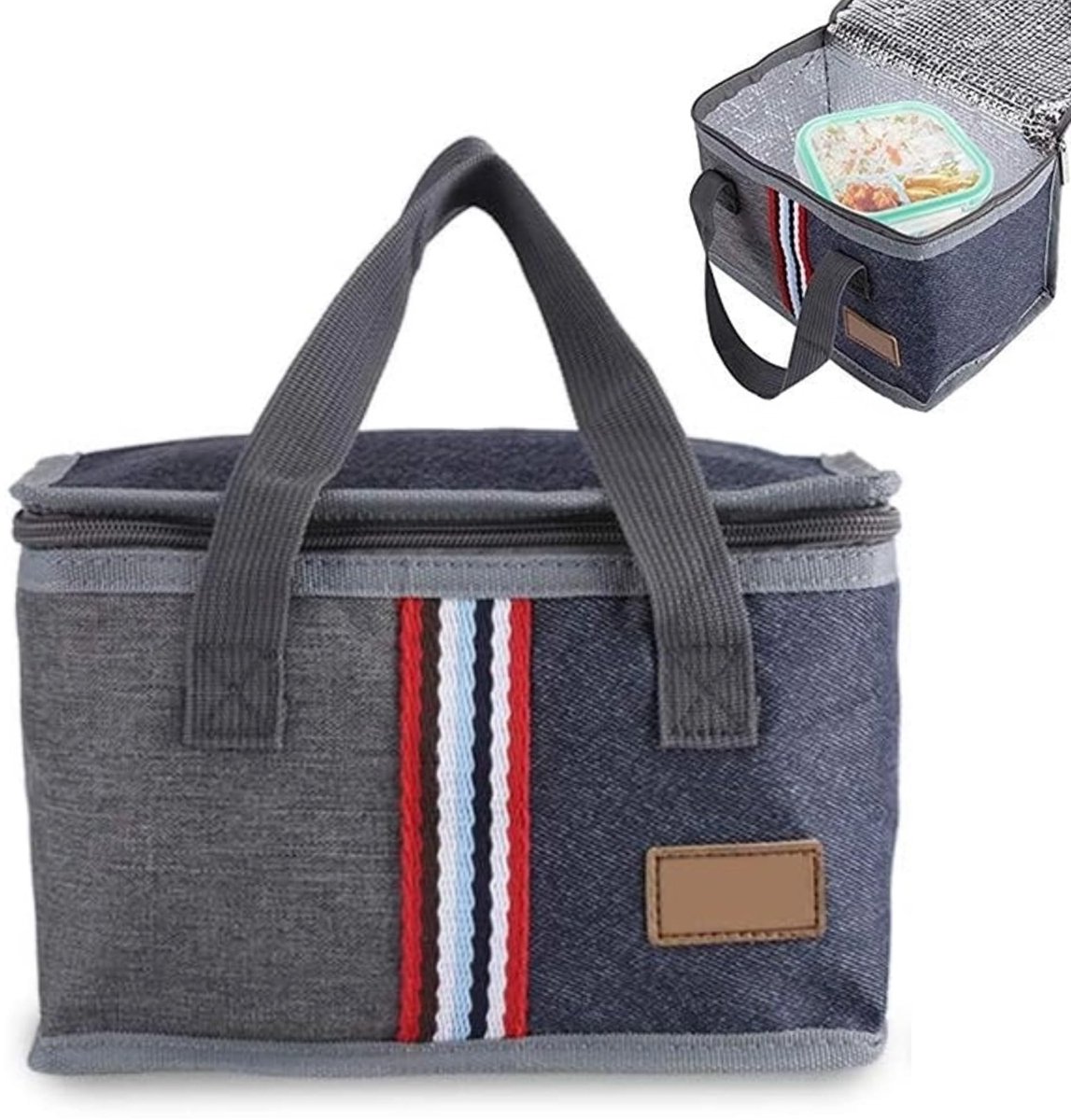 aladdien - Lunch Bag - Isolatie - Grote capaciteit - 9.06" X 5.91" X 6.30" - Koeltas - Voor school, werk en buitenactiviteiten