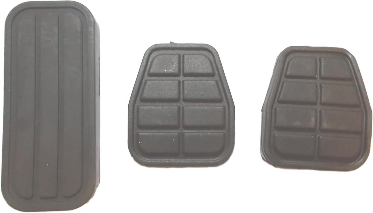 Pedaal Rubber Set - 3 Delig Rubber - Auto Interieur - Specifiek Model - 3 Stuks - Zwart