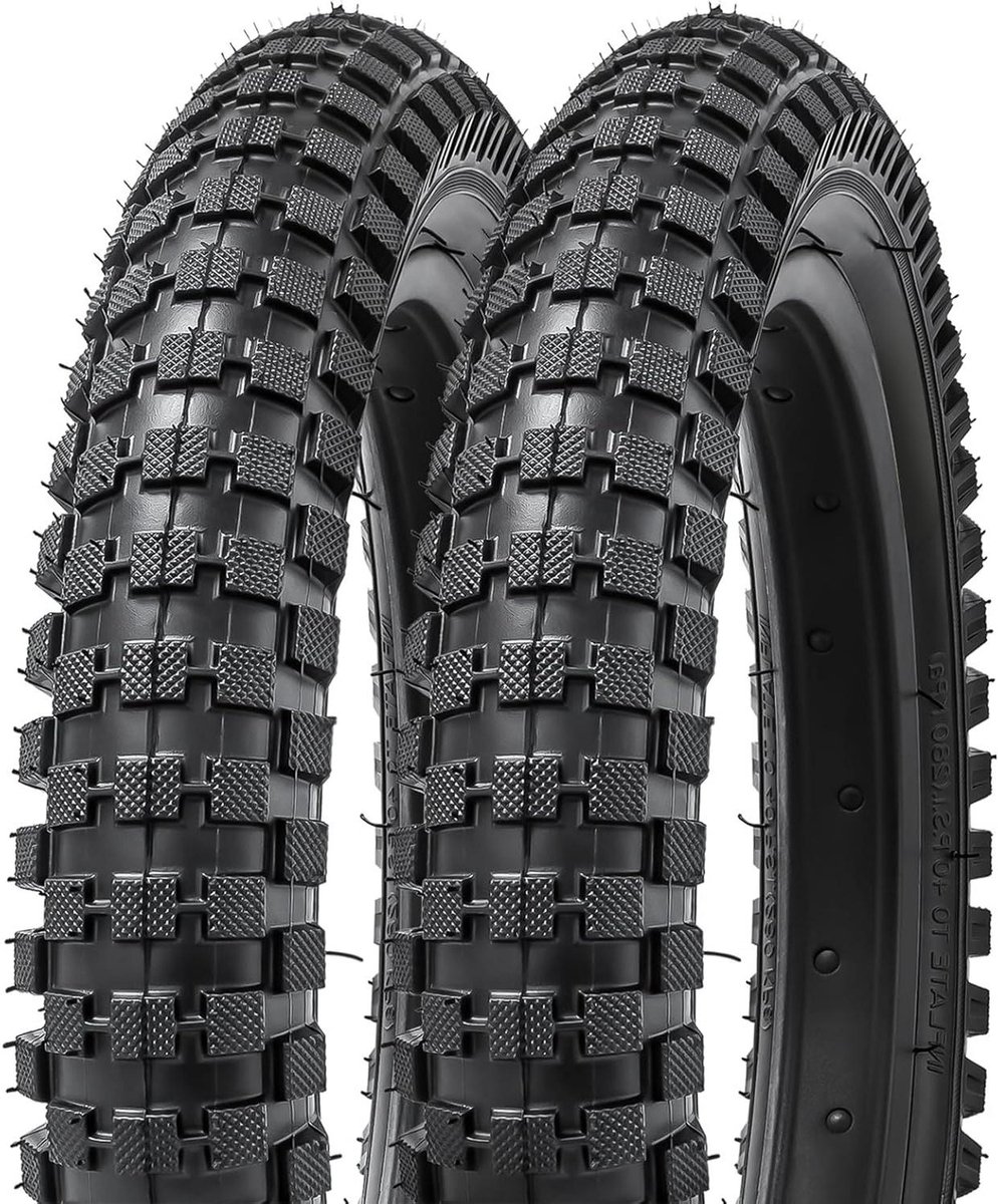 Fietsbanden 14 inch - Banden Mountainbike - Fietsreparatie - Klincher Bandentype - 14x2.40 Inch - Zwart