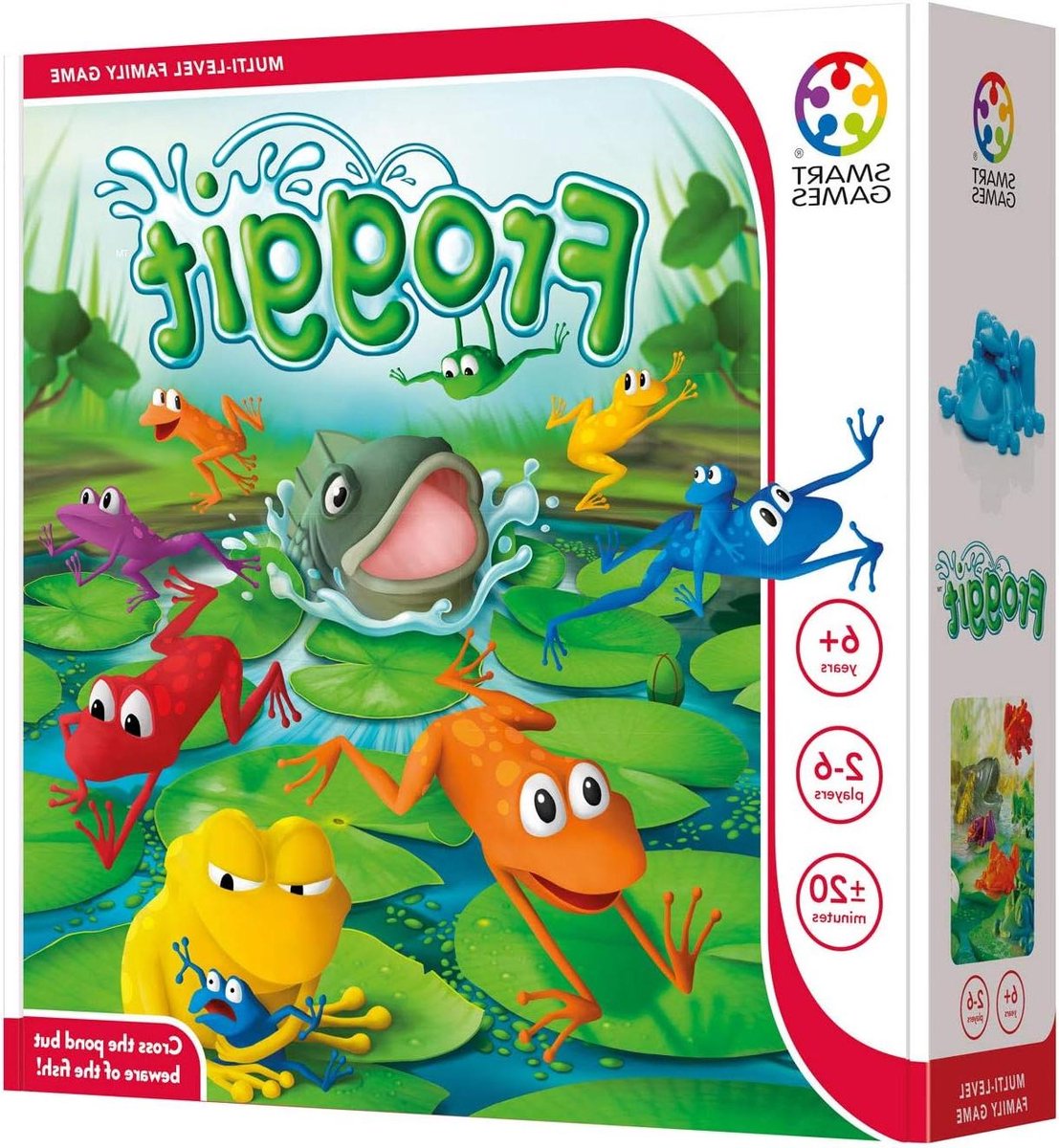 Tactisch Kikker Spel - Familie Bordspel - Strategie Bepalen - Voorkom Tegenstanders - 6 Jaar En Ouder - Rood