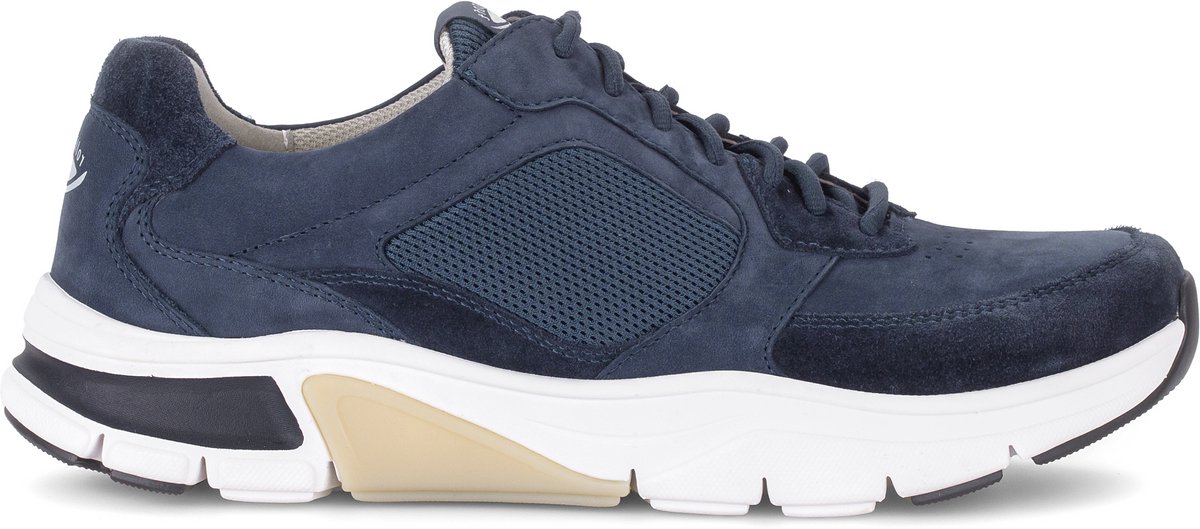 GABOR HEREN SNEAKERS BLAUW 8009.15.01 DREAMVELOUR/NUBUK/MESH-MARINE/JEANS/AZUR G½ maat 42