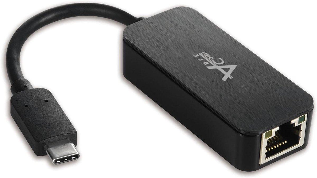 Ethernet Adapter - Netwerk Adapter - Stabiel Internet - USB-C Connectie - 2 Stuks - Zwart