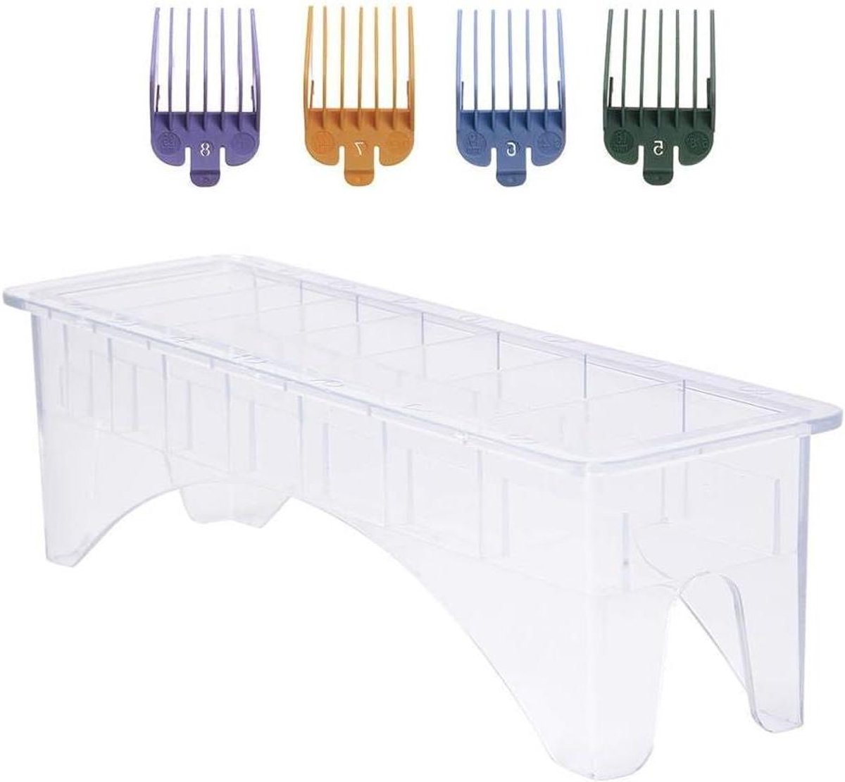 Tondeuse Kam Houder - Opbergdoos Organizer - Haar Knippen - Partitie Ontwerp - 10 Slots - Zwart