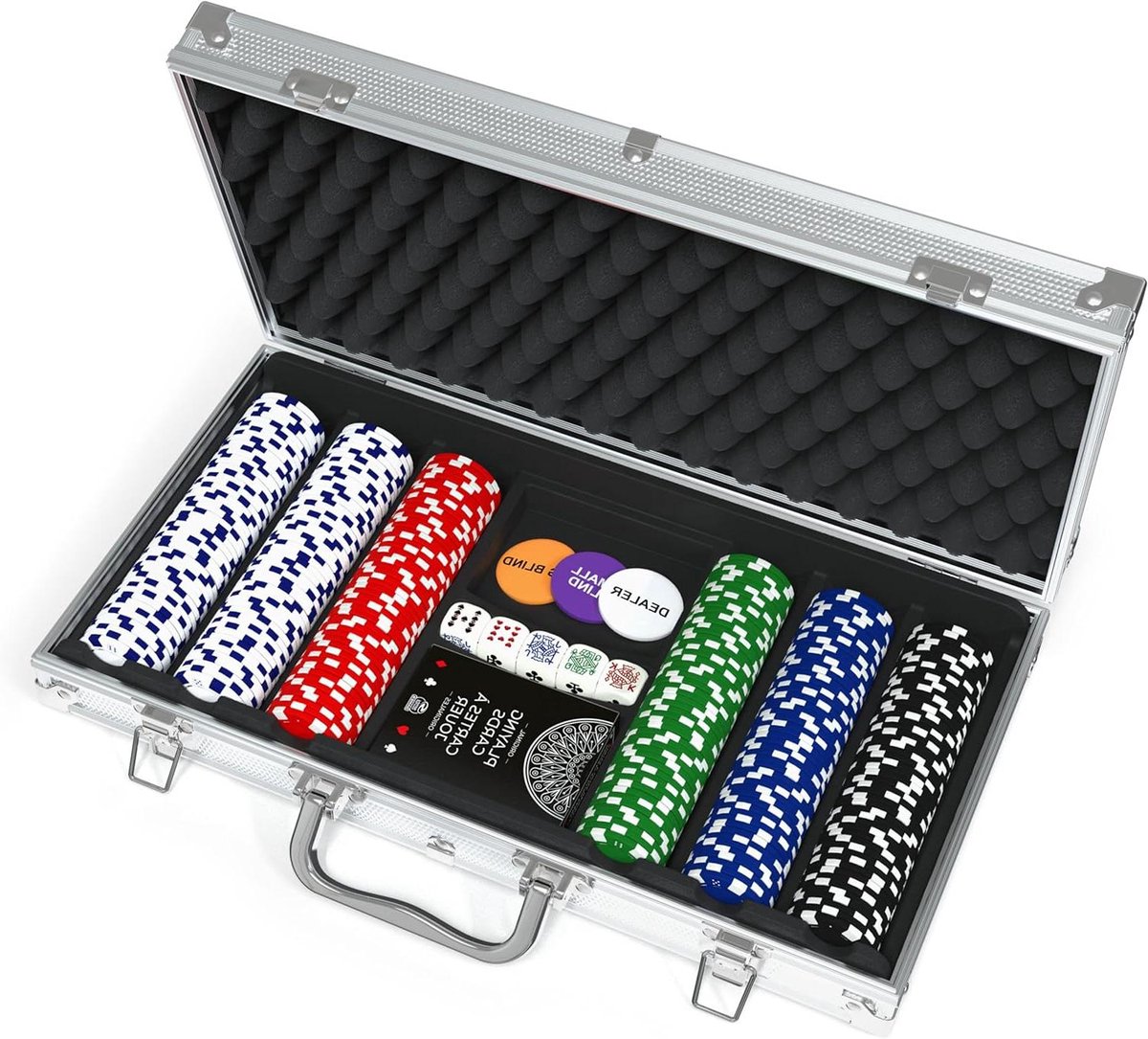 Knikker Set - Glazen Knikkers - Spel Spelen - Aluminium Stuche - 300 Stuks - Multicolor