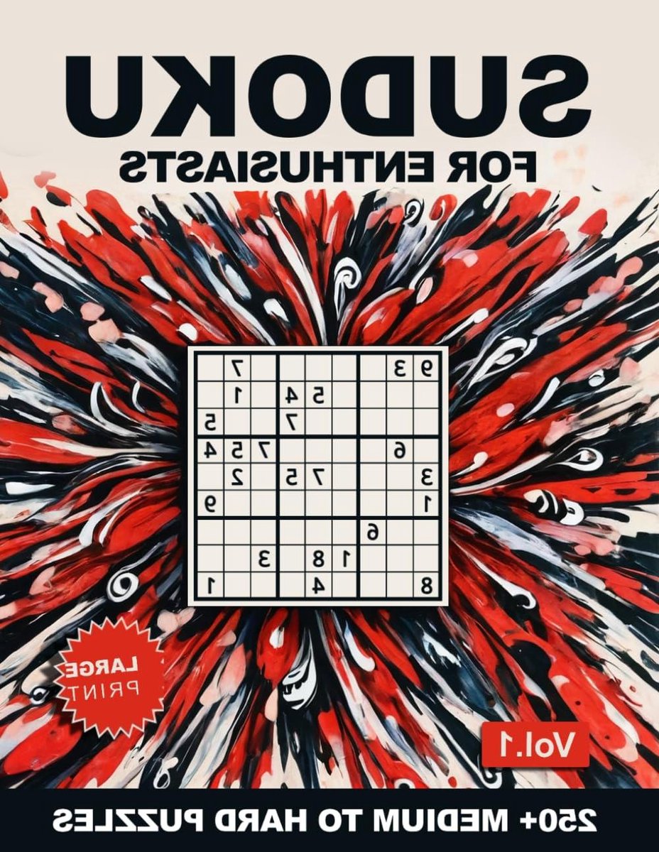 Sudoku Puzzelboek - Hersenkrakers Boek - Mentale Uitdaging - Grote Letters - 250+ Puzzels - Wit