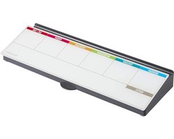 Bureau Organizer Kalender - Schrijfbord Memo Pad - Georganiseerd Blijven - Magnetisch Glas Oppervlak - 18 x 6.5 inch - Kleurrijk