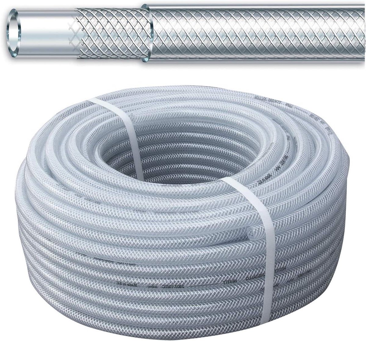 Gevlochten Tuinslang - Flexibele Waterslang - Water Geven - Anti-Algen Binnenlaag - 19 mm x 25 m - Geel