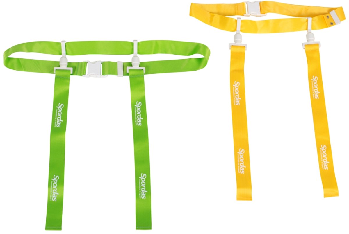 Spordas voetbal riemen set - Flag-A-Tag sport riemen 12 stuks.