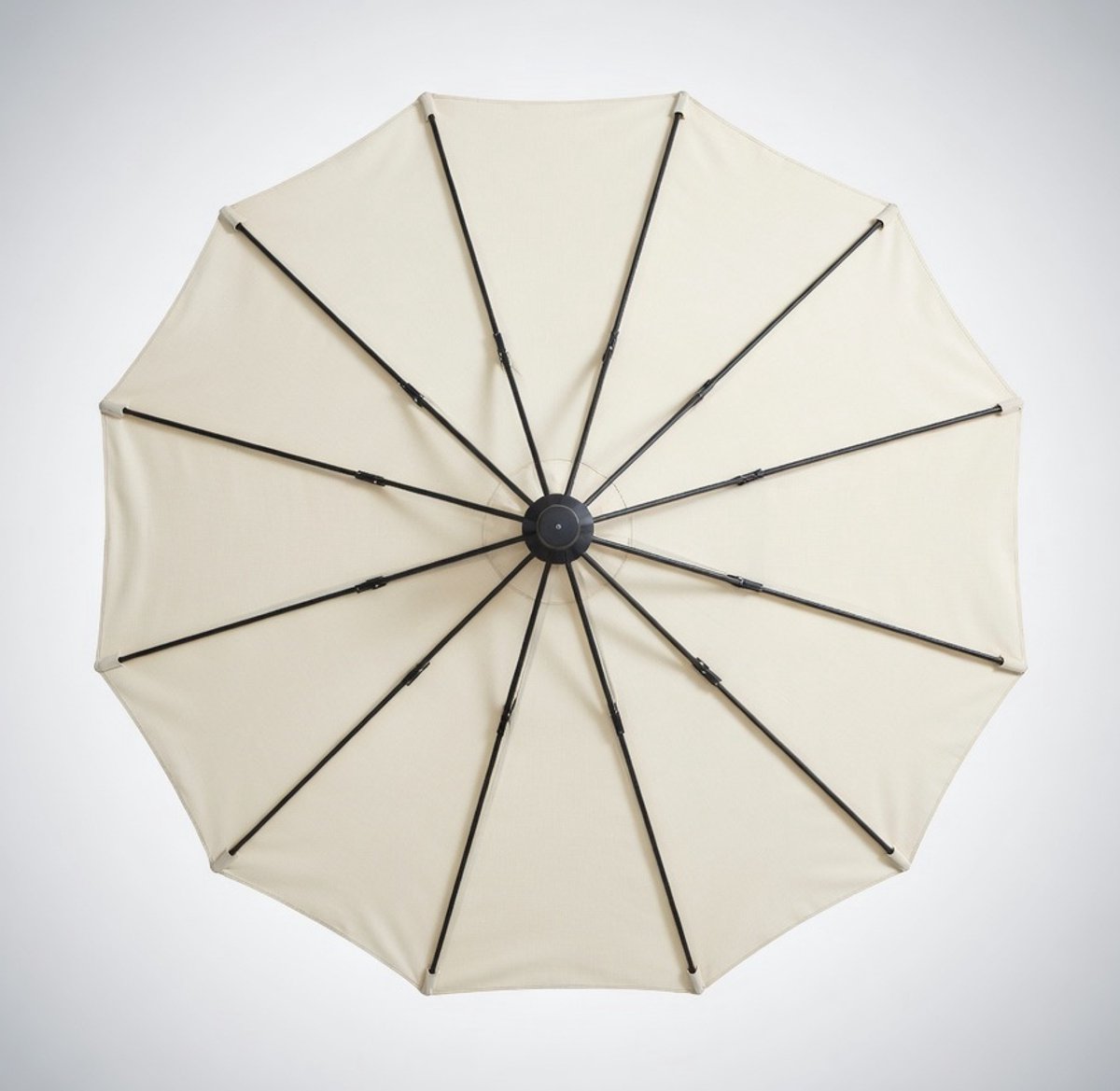 Extra Grote Dubbele Parasol 460x270 cm Beige – UPF 50+ Zonbescherming, Tuinparasol met Zwengel, Stevige Metalen Constructie, Waterafstotende Polyester Outdoor Parasol – medahomestore