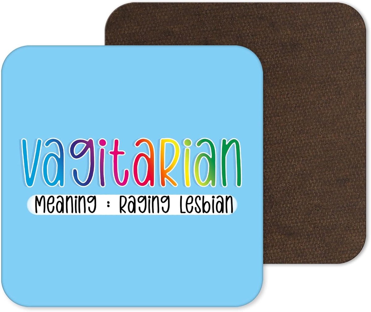 Grappige Onderzetter - Mok Houder - Kantoor Decoratie - Uniek Ontwerp - 9cm x 9cm - Multicolor