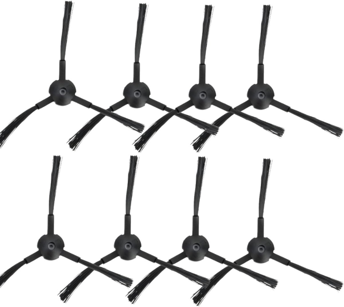 8 Stuks Zijborstels Vervangingsonderdelen voor Robotstofzuiger - Geschikt voor V3s, A4, A6 en Meer - Accessoires voor Efficiënte Reiniging