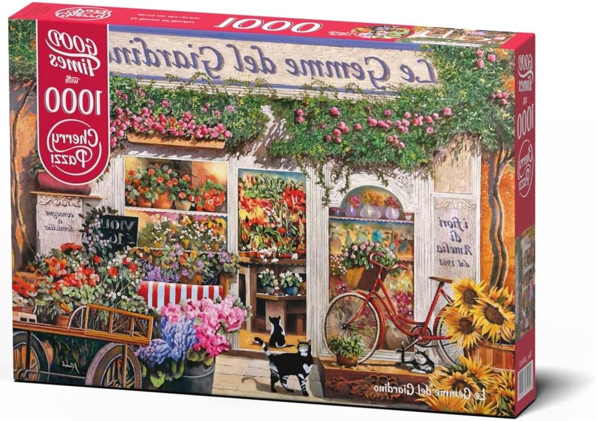 Bloemenwinkel Puzzel - Jigsaw Puzzel - Ontspannen Tijdverdrijf - 1000 Unieke Stukjes - 70 x 50 cm - Multicolor