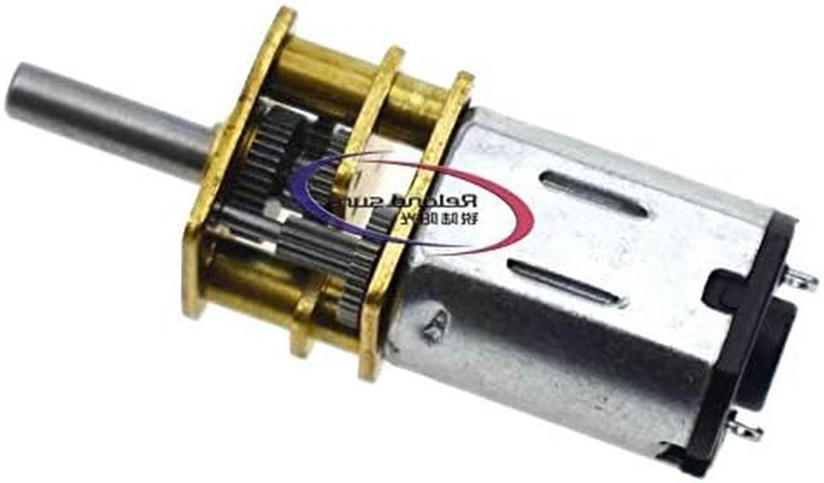 Micro Snelheidsreductiemotor - Mini DC Motor - Robotmodel Bouwen - Metalen Versnellingsbak - 15 RPM - Metaal