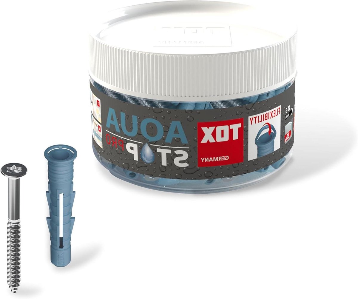Afdichtplug - Waterdichte plug - Badkamer Montage - Dubbele Afdichtlippen - 40 stuks - Blauw