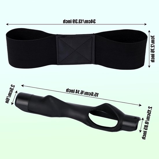 Cosensi- Golf Grip Trainer - Comfortabele Gebreide Grip - Swing Correctie Armband - Verbeterde Handpositie - Oefening voor Swingmechanica - Zwart - Golf Trainingshulpmiddel van Cosensi — afbeelding 5