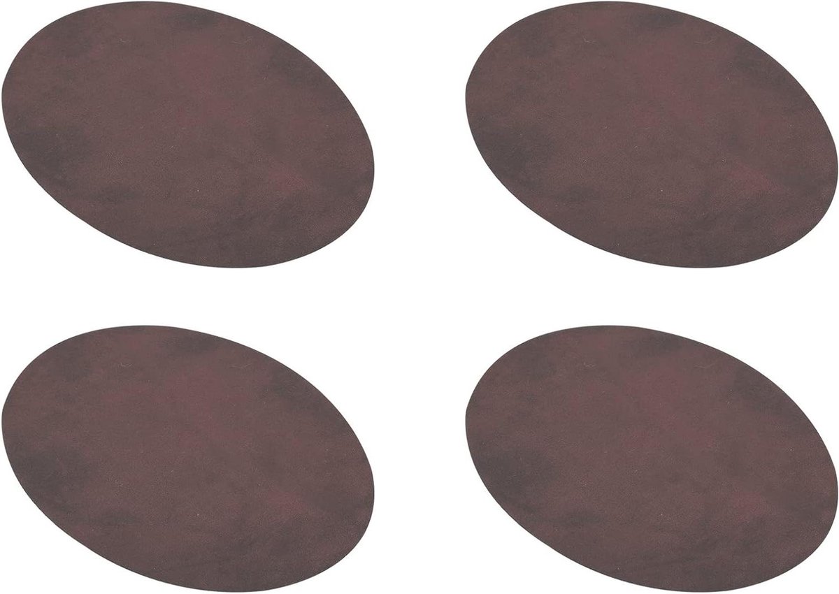 Strijkijzer Patches - Reparatie Patches - Kleding Repareren - Zelfklevend - 4 stuks - Bruin