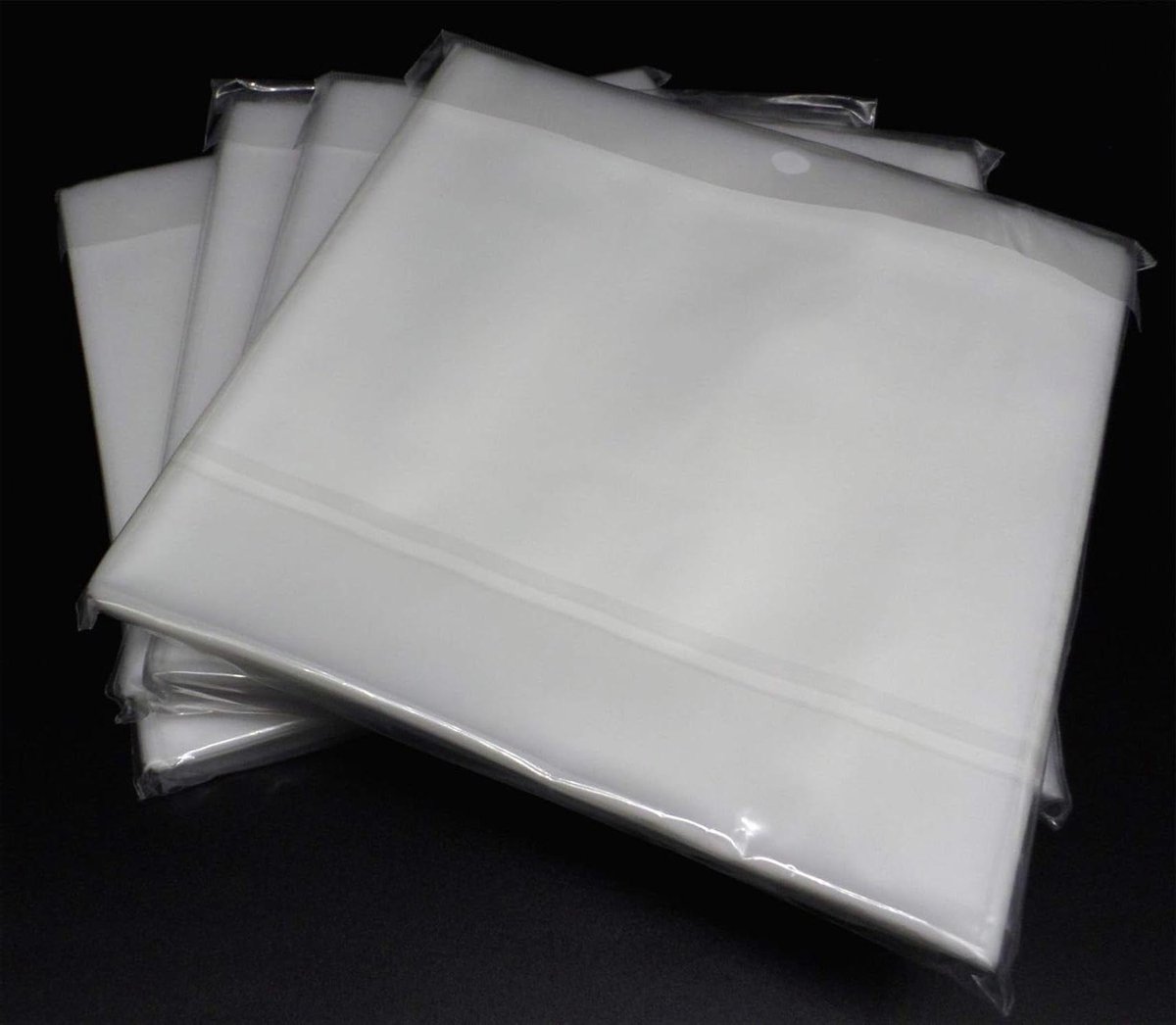 Inner Sleeves Vinyl - Platenhoezen Beschermhoes - Vinyl Beschermen - Zuurvrij Polypropyleen - 178 x 181 mm - Transparant