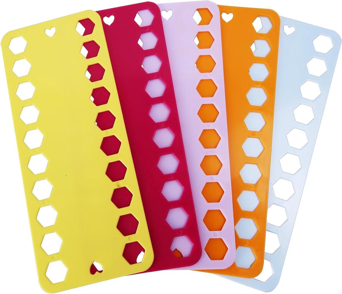 Naaigaren Wikkelplaten - Plastic Spoelen - Draad Organiseren - Slim Haak Ontwerp - 19.5 cm Lengte - 5 Kleuren