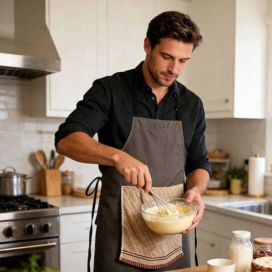 Tablier de cuisine - Tablier avec poche secrète - Tablier de barbecue - Tablier créatif amusant pour hommes - Tablier de cuisine amusant - Cadeau pour lui - Fête des Pères