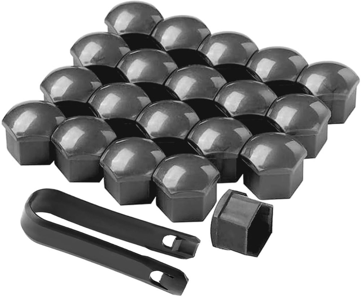 Cosensi- Wielmoerkappen 19 mm - 20 Stuks - Inclusief Verwijdertool - Hexagonaal - Kunststof - Geschikt voor Auto - Wielmoerkap