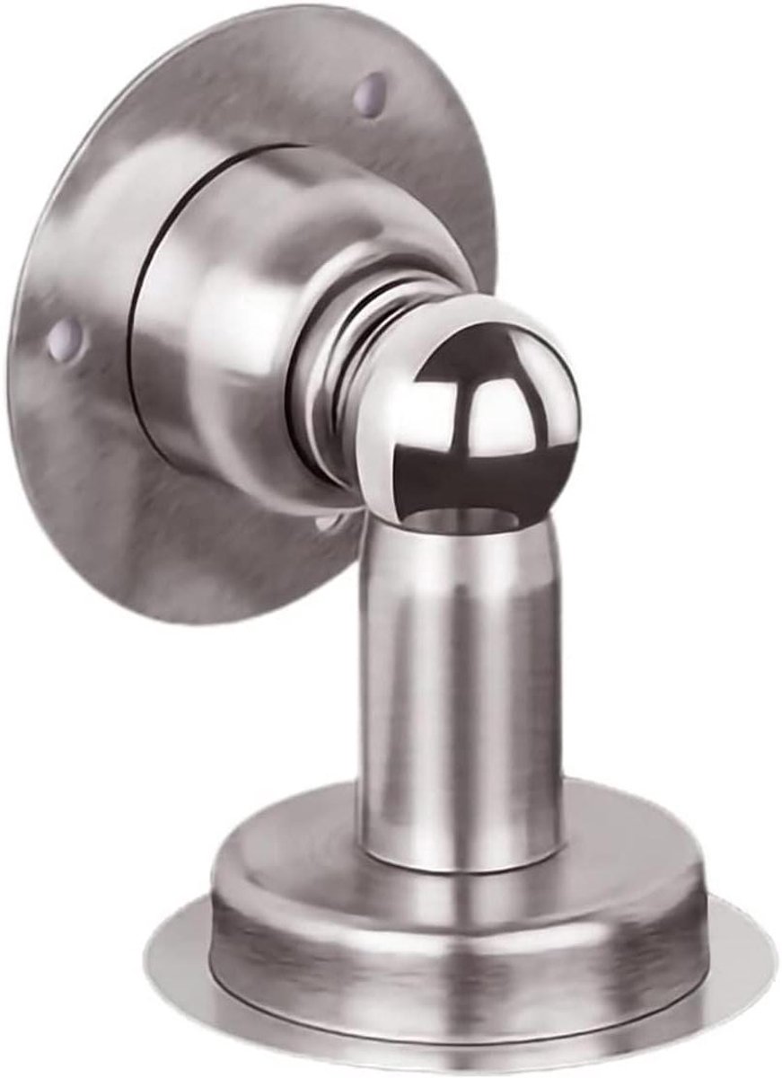 Deurstopper deurstoppers magnetische deurstop, roestvrij staal hoge deurstopper decoratief, metalen vloerbevestiging deurstop muurdeur open stops (kleur: hout, maat: 1 stuk)