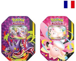 1 x Willekeurig Franse Pokémon - Méga Clair de Lune Tin Box TCG - Méga-Ectoplasma-ex of Méga-Melodelfe-ex - FR - Frans - Franstalig