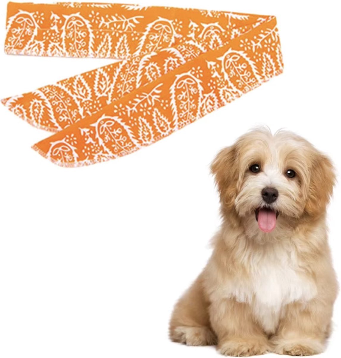 Oranje Honden sjaaltje - 2 oranje honden shawls - Hondensjaaltje - Bandana voor de hond - Oranje - Hip sjaaltje voor jouw hond - NL - WK - CHPN