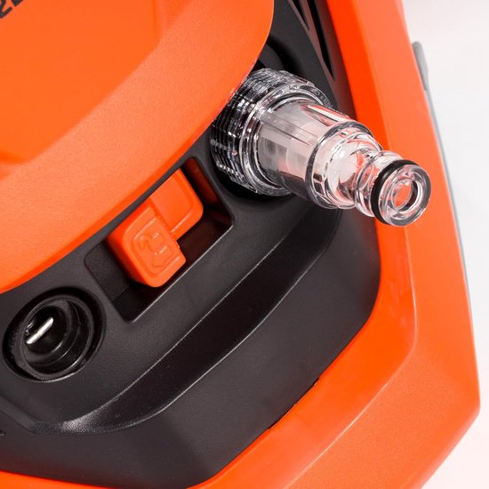 Hogedrukreiniger - Reinigingsapparaat - Terras en auto - Aluminium pomp - 170 bar - Oranje-zwart — afbeelding 2