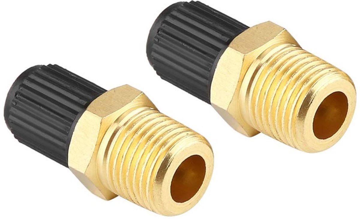 NTH products - Luchtcompressor Vulventiel - Messing Schrader-adapter - Duurzaam en lichtgewicht - 1/4 naar 1/8 - Geschikt voor luchtcompressoren...