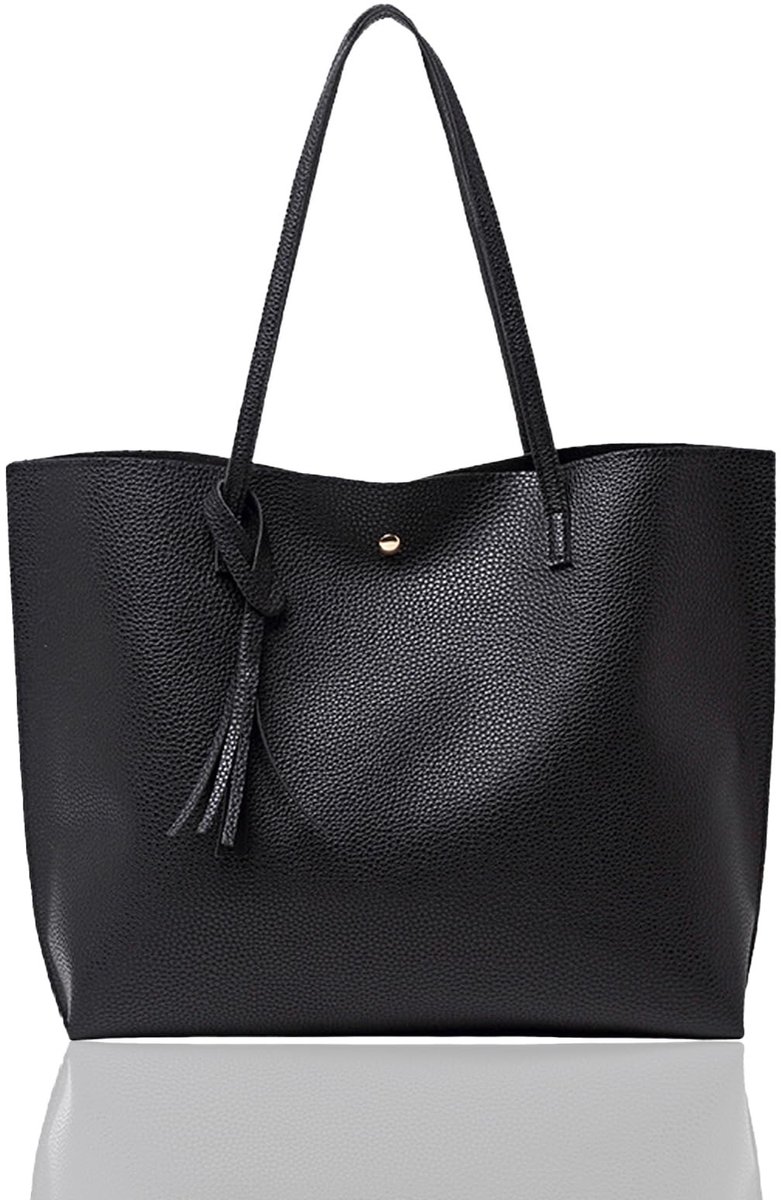 MTTproducts- Tote Bag Waterdicht - Grote Capaciteit - Handtas Dames - PU Leer - Met Binnenvak - Modieuze Tassel Decoratie