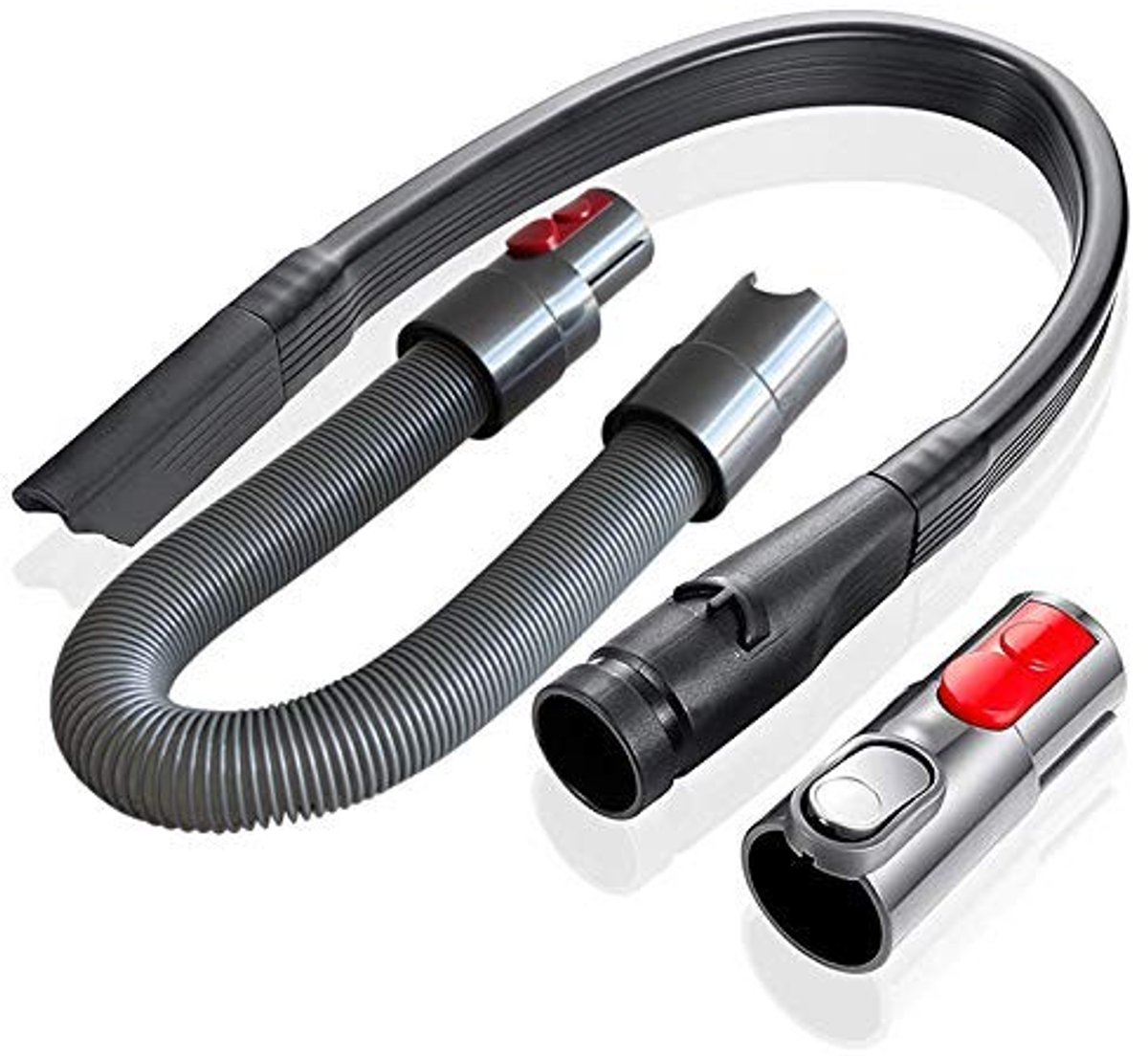 NTH products - Flexibel spleetmondstuk - Adapter en slang voor Dyson - Grijs - Stofzuiger accessoires - Hoogwaardige kwaliteit - Geschikt voor V7 V8 V10...