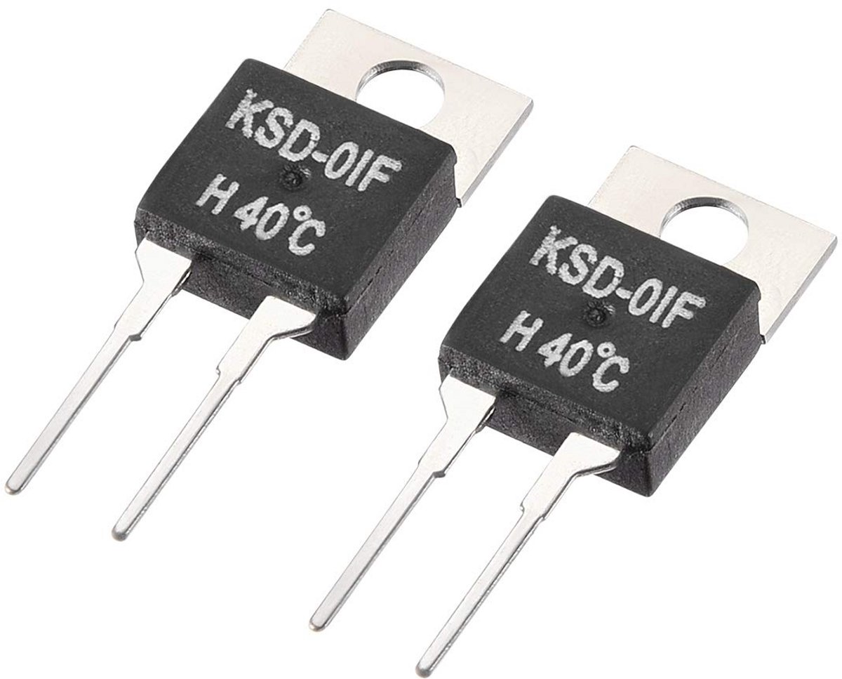 Temperatuurschakelaar Thermostaat KSD-01F 40°C NC/NO Contact