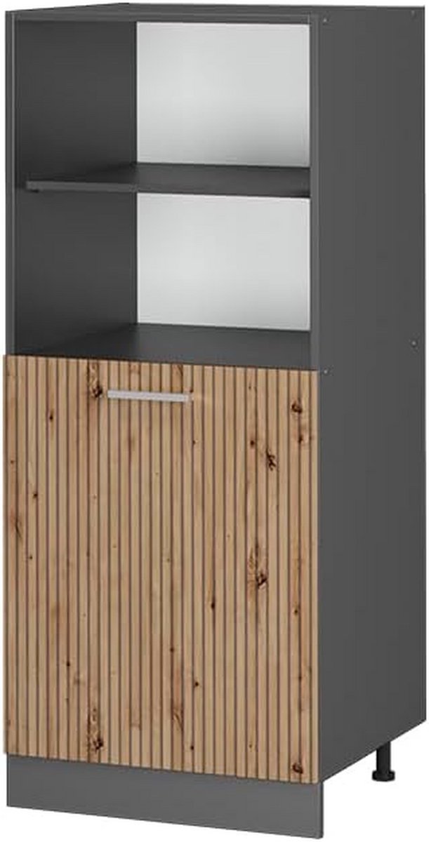 Vicco Oven conversion cabinet "R-Line", Artisanal oak/Anthracite, 60 cm