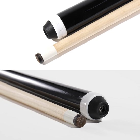 58" Professional Billiard Cue Sticks 580ml Hardwood Canadian Maple Pool Queue Stick with 13mm Tip,Set of 2 — afbeelding 2