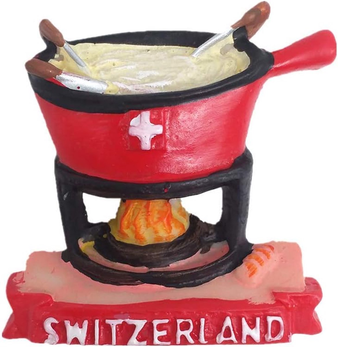 3D Zwitserse Kaas Fondue Koelkastmagneet - Souvenir voor Thuiskeuken Decoratie