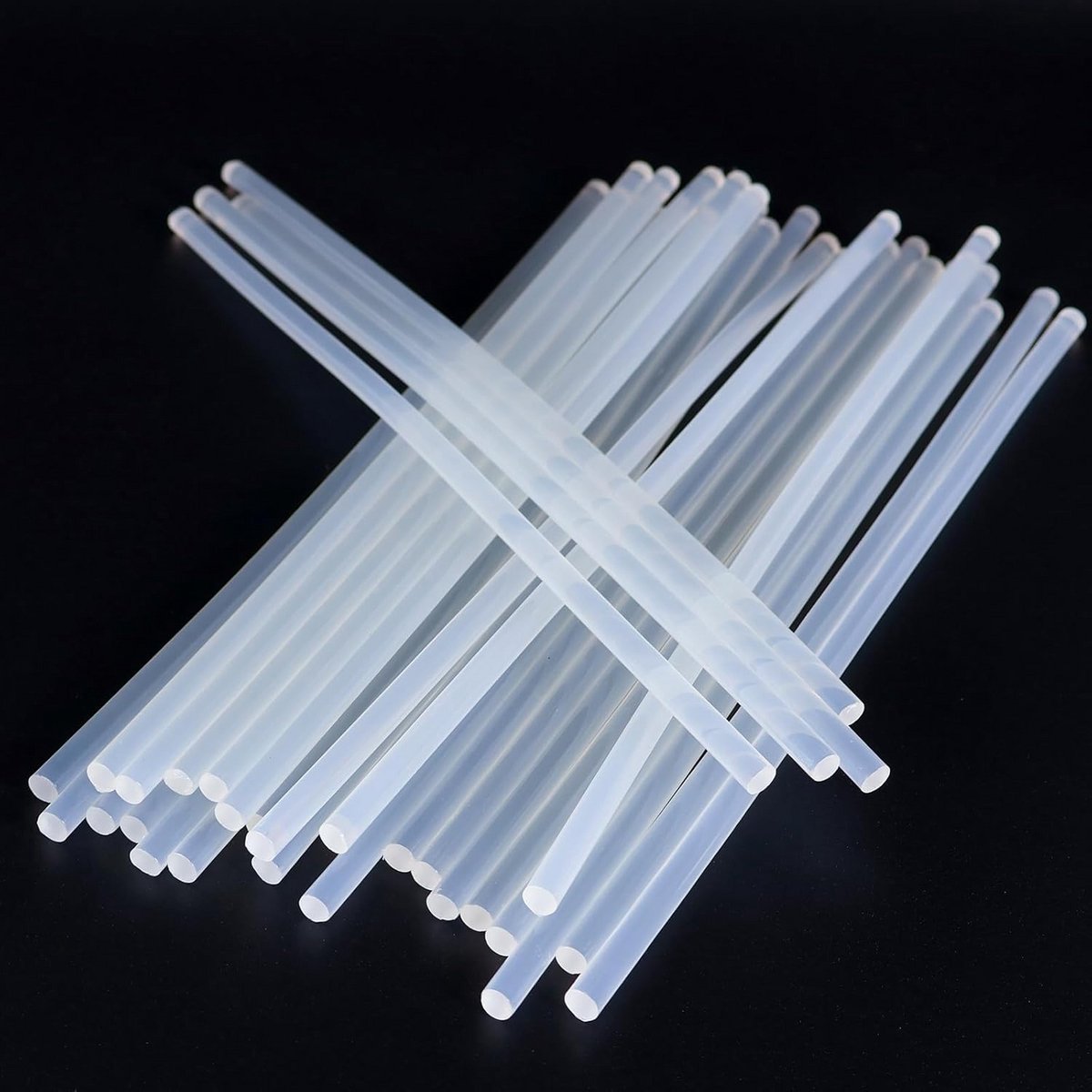 Set van 30 transparante lijmpatronen 7 mm x 295 mm - snel drogend, extra sterke lijm voor lijmpistolen