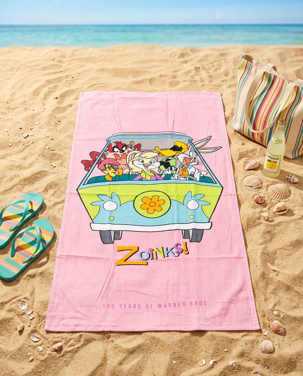 Warner Bros strandlaken 70 x 140 cm katoen