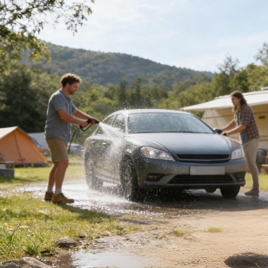 Elektrische Hogedrukreiniger - Draagbare Power Washer - Auto en Huis Reinigen - Draadloos en Krachtig — afbeelding 4