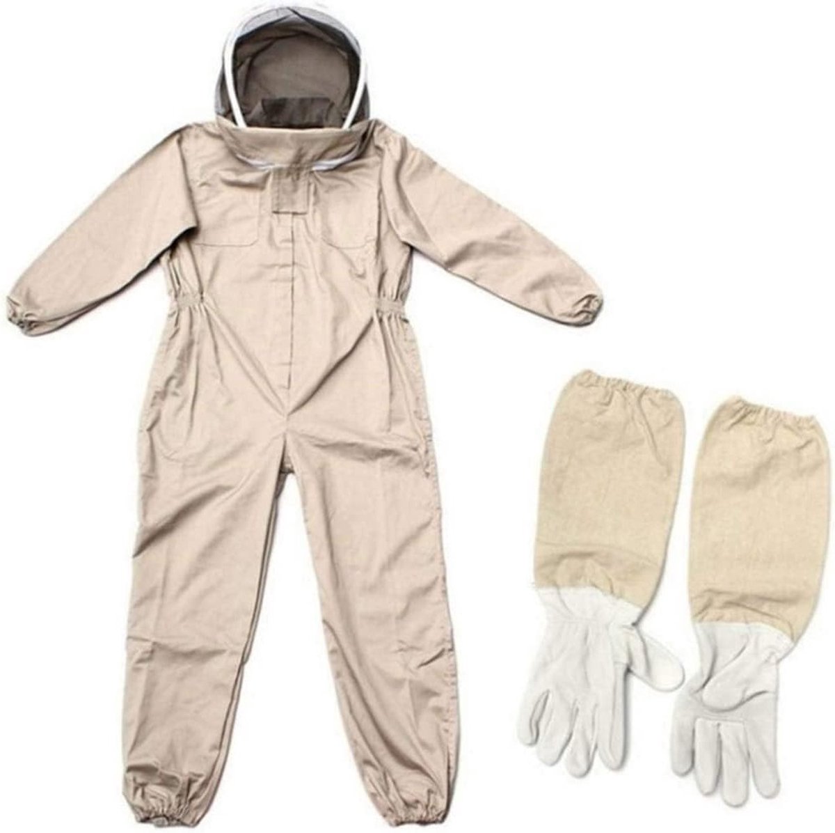 Professionele Bijenpak voor Beekeeper met Handschoenen en Bedekking voor Bijenbescherming - Ideaal voor Mannen en Vrouwen (XXL)