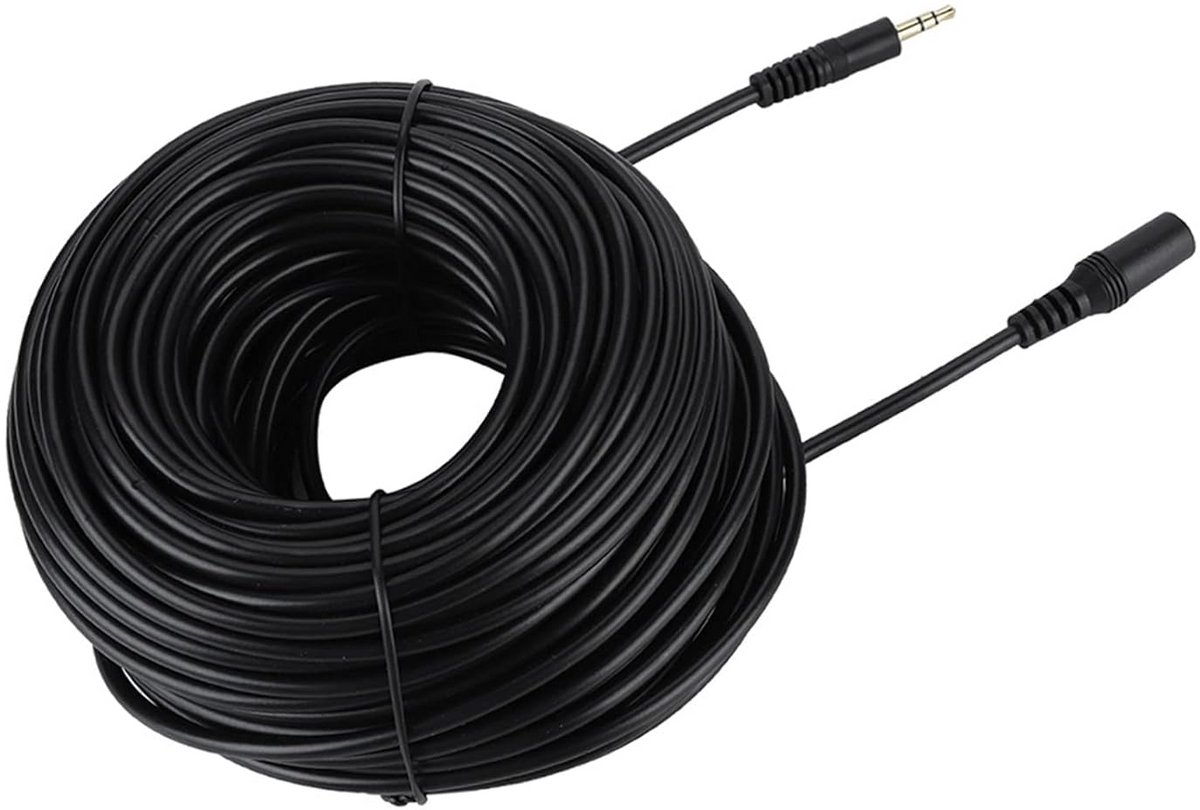 Verlengkabel 25 Meter - Audio AUX 3.5mm Hoofdtelefoon Verlengsnoer voor Smartphone, Stereo en Thuisgebruik