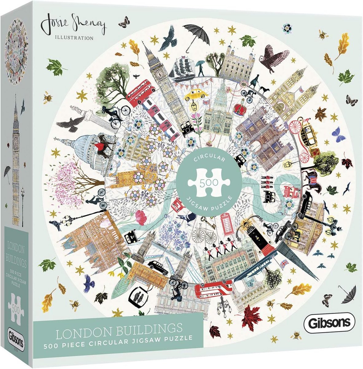 500 Stuks Cirkel Puzzel met Londen Skyline - Duurzaam en Gerecycled