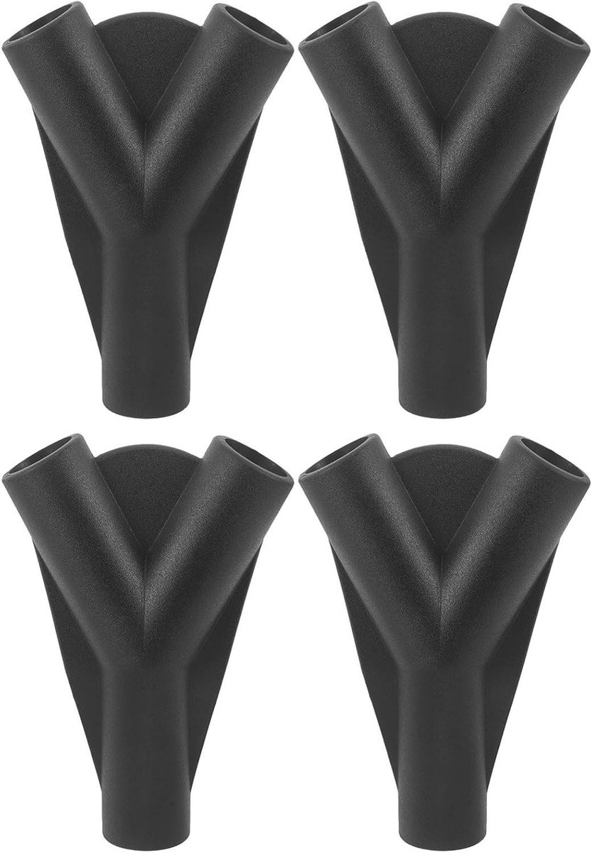 Tentstok Verbindingen - Frame Onderdelen - Kamperen Buiten - Y-Vormig 3-Weg - 13 x 8.5 cm - Zwart