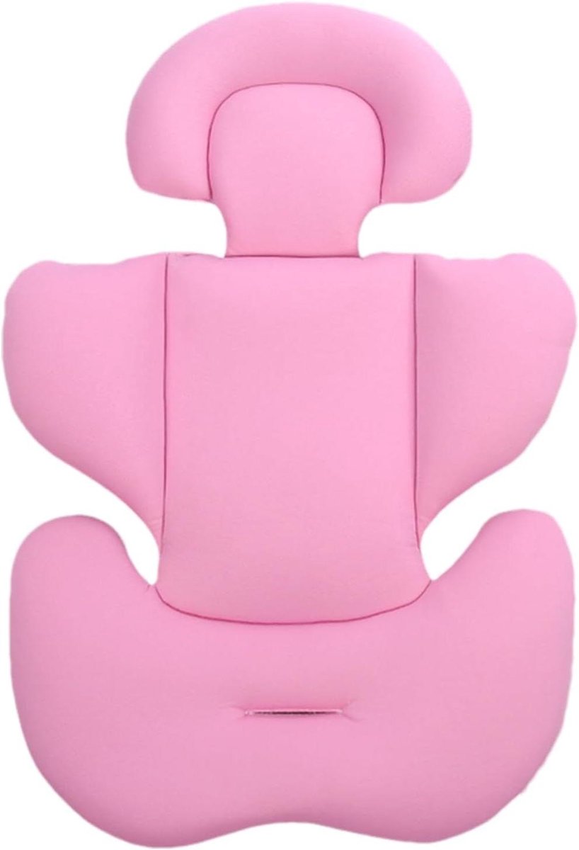 Baby Hoofdsteun - Kinderwagen Kussen - Comfortabele Rit - Omkeerbaar Ontwerp - 45 x 65 cm - Roze