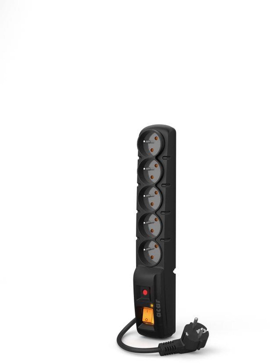 Acar Stekkerdoos Met Overspanningsbeveiliging Voor Computer, Tv, 1,5 M