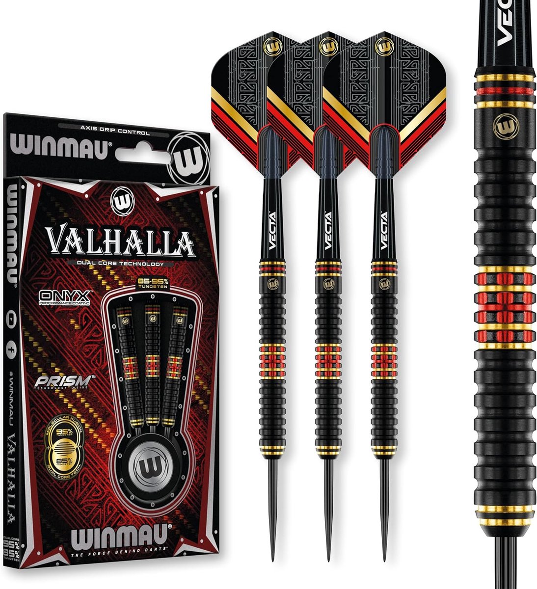 Professionele 85%-95% Tungsten Steeltip Dartpijlen Set compleet met Flights en Stelen