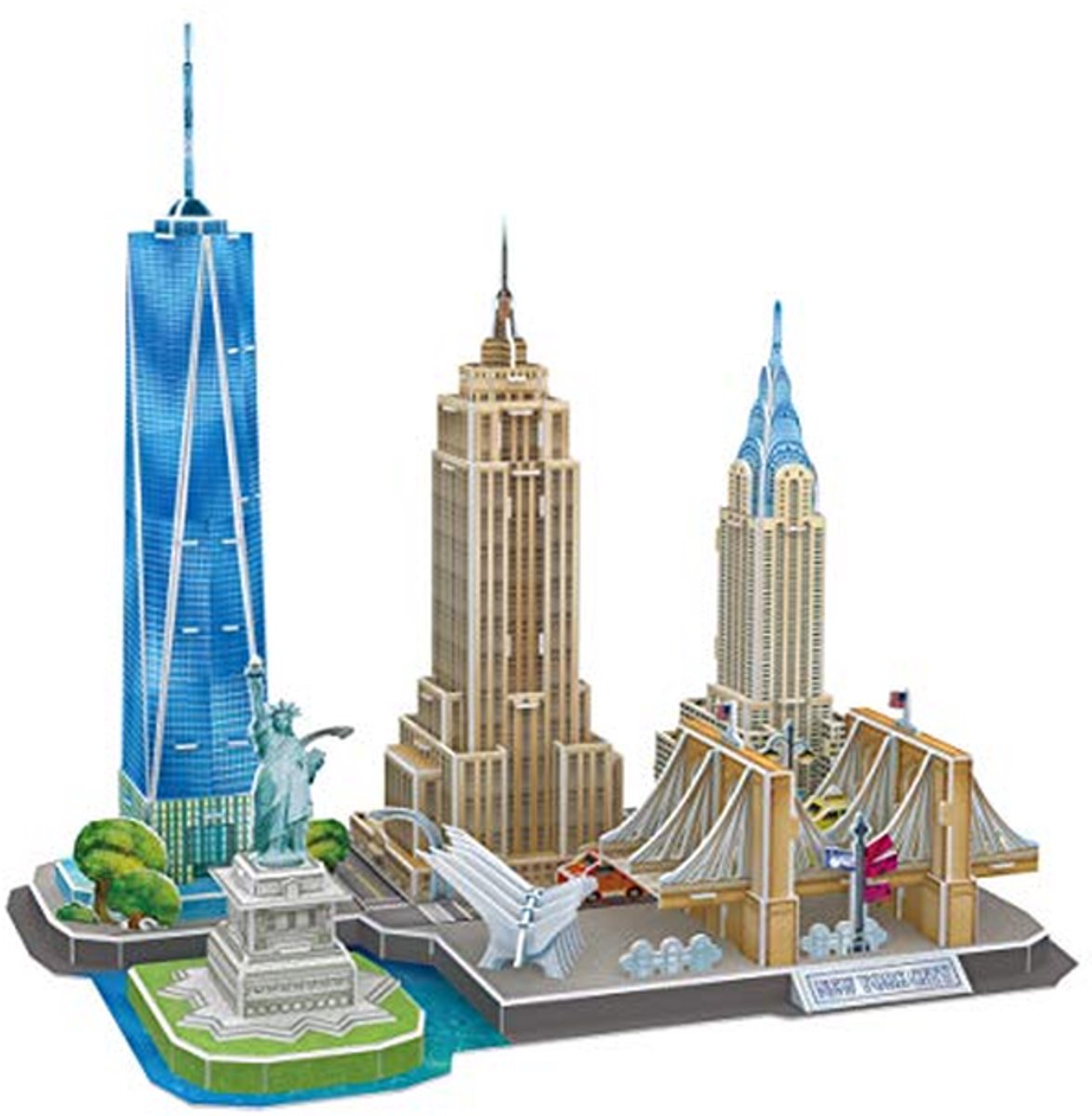 3D Puzzel New York voor Volwassenen en Kinderen - Geen Gereedschap Nodig, Grappige Geschenken voor Cultuurliefhebbers